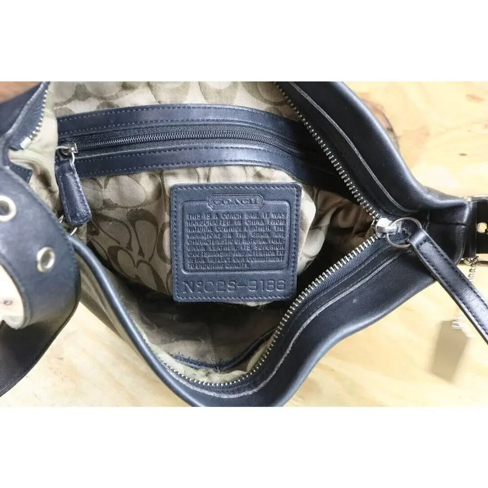 Coach Handbags Womens Black Leather Legacy Soho Vintage 9186 Bag